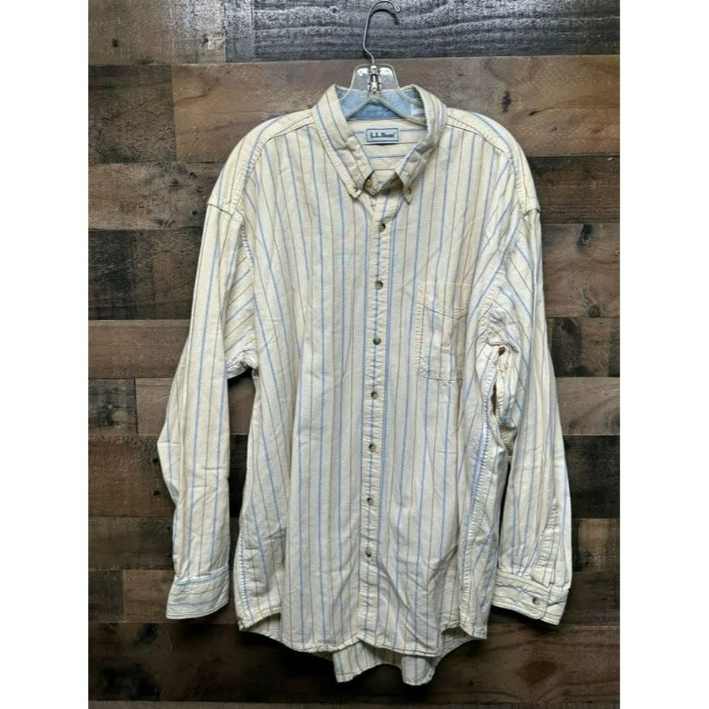 L.L. Bean Men's Long Sleeve Button Up‎ Size XLT